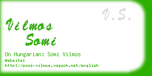 vilmos somi business card